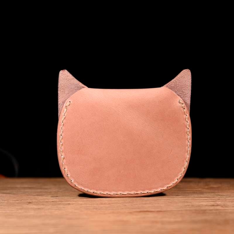  ねこ型レザーコインケース