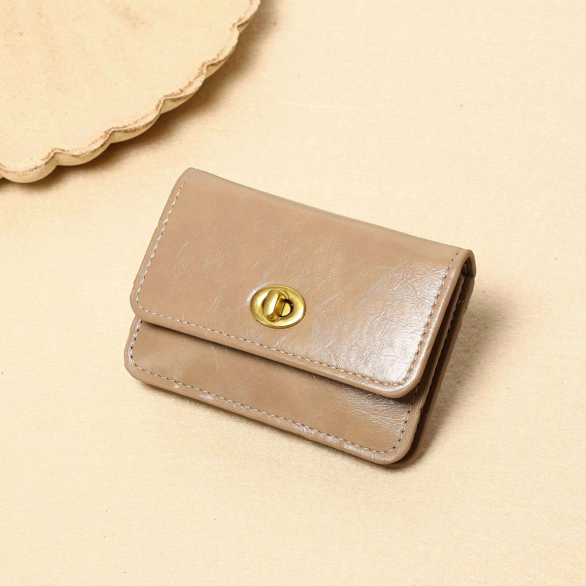  カラフル本革ミニウォレット コインケース