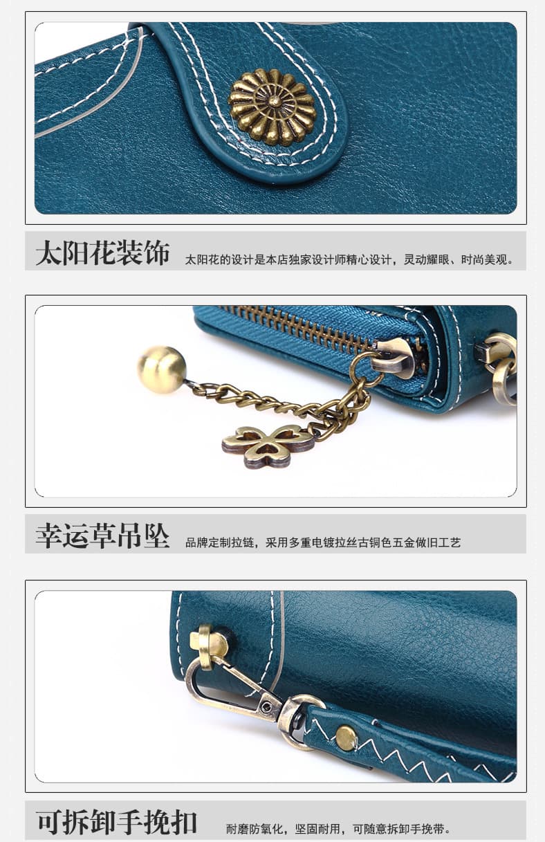 コインケース 高級レザー長財布ウォレット