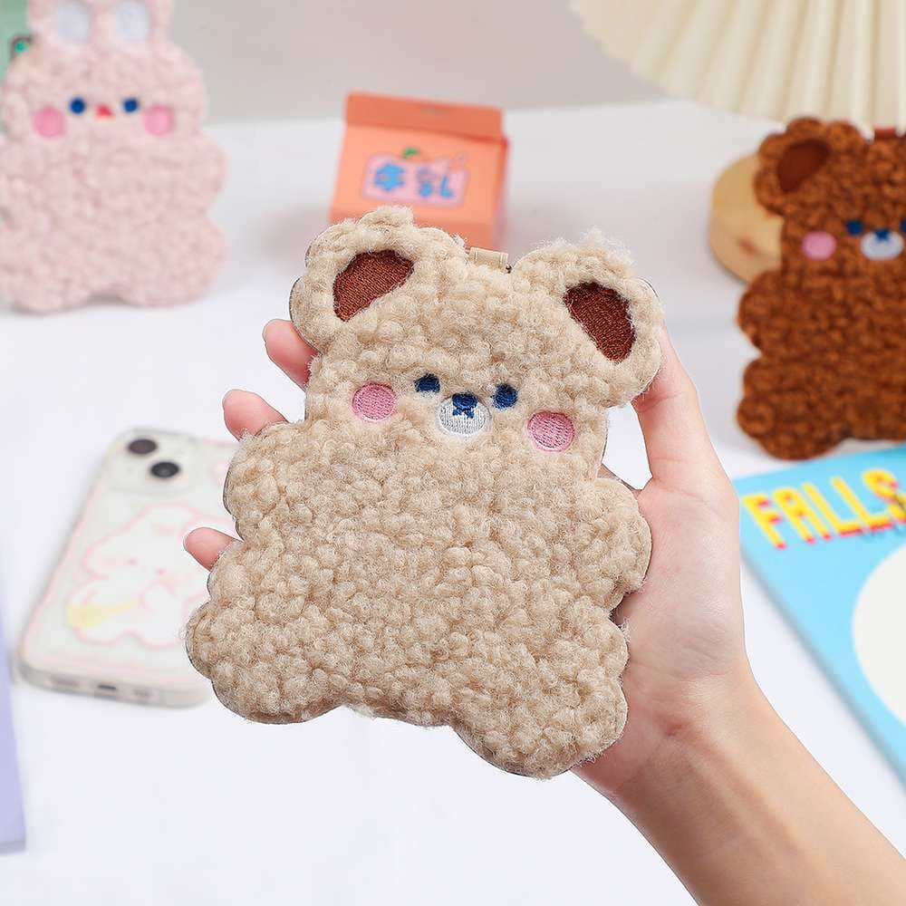 コインケース  もこもこ動物キャラクター定期入れ