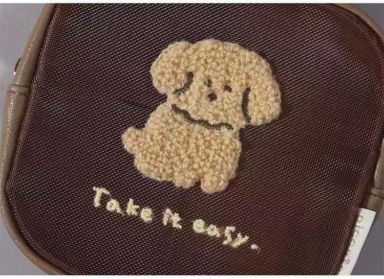 コインケース  動物刺繍入りミニポーチ