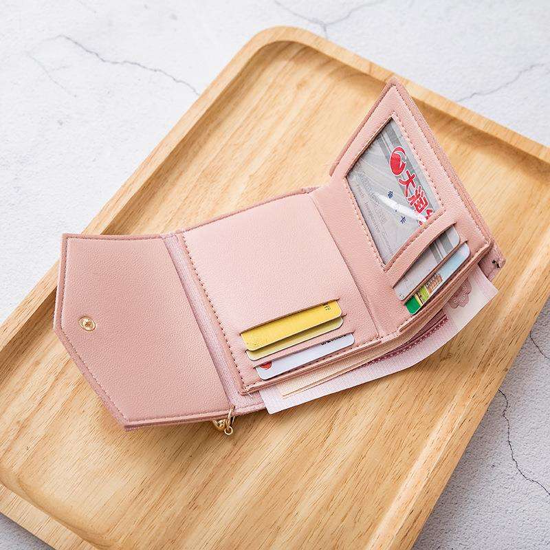 コインケース  多機能コンパクト財布 定期入れ付き
