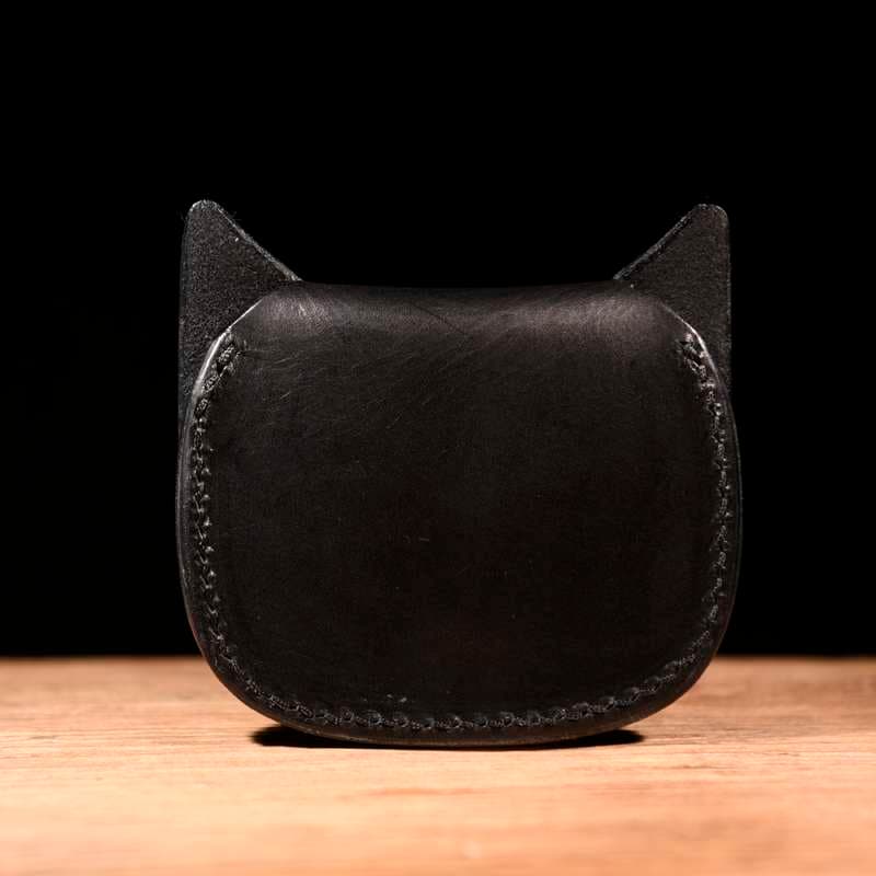  ねこ型レザーコインケース