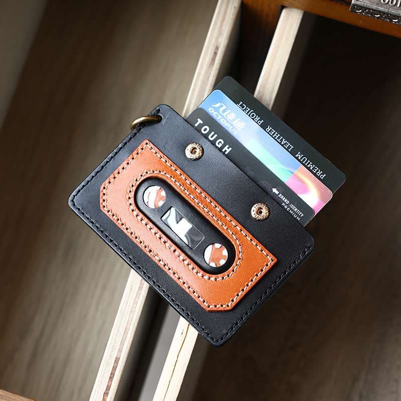 コインケース  レトロ風カセットテープ型カードケース