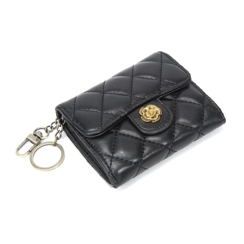 コインケース キルティング加工本革小銭入れ